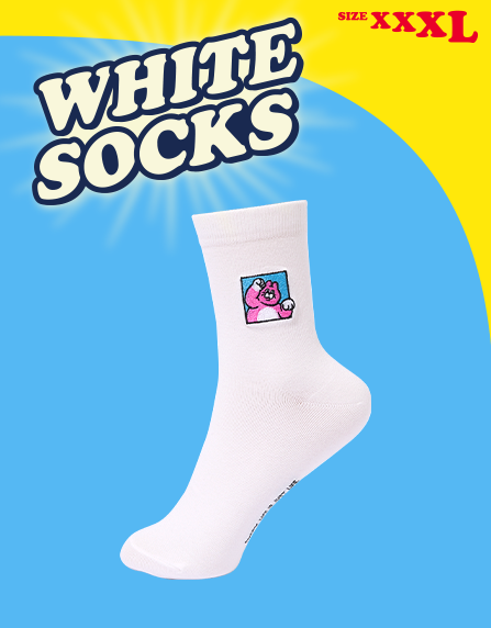 White Socks Frame Unisex [SIZE M]